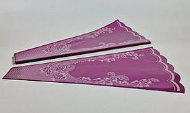 Конусне паковання під квіти h60/ 7низ/31верх метал малиновий (100 шт.) візерунок130 (7) (100 шт)