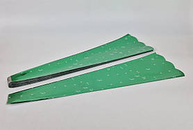 Конусне паковання під квіти h70/7низ/20верх метал зелений (100 шт.) візерунок137 (2) (100 шт.)