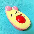 Сквіш-антистрес Авокадо рожевий 14х9см арт.22-22, фото 3