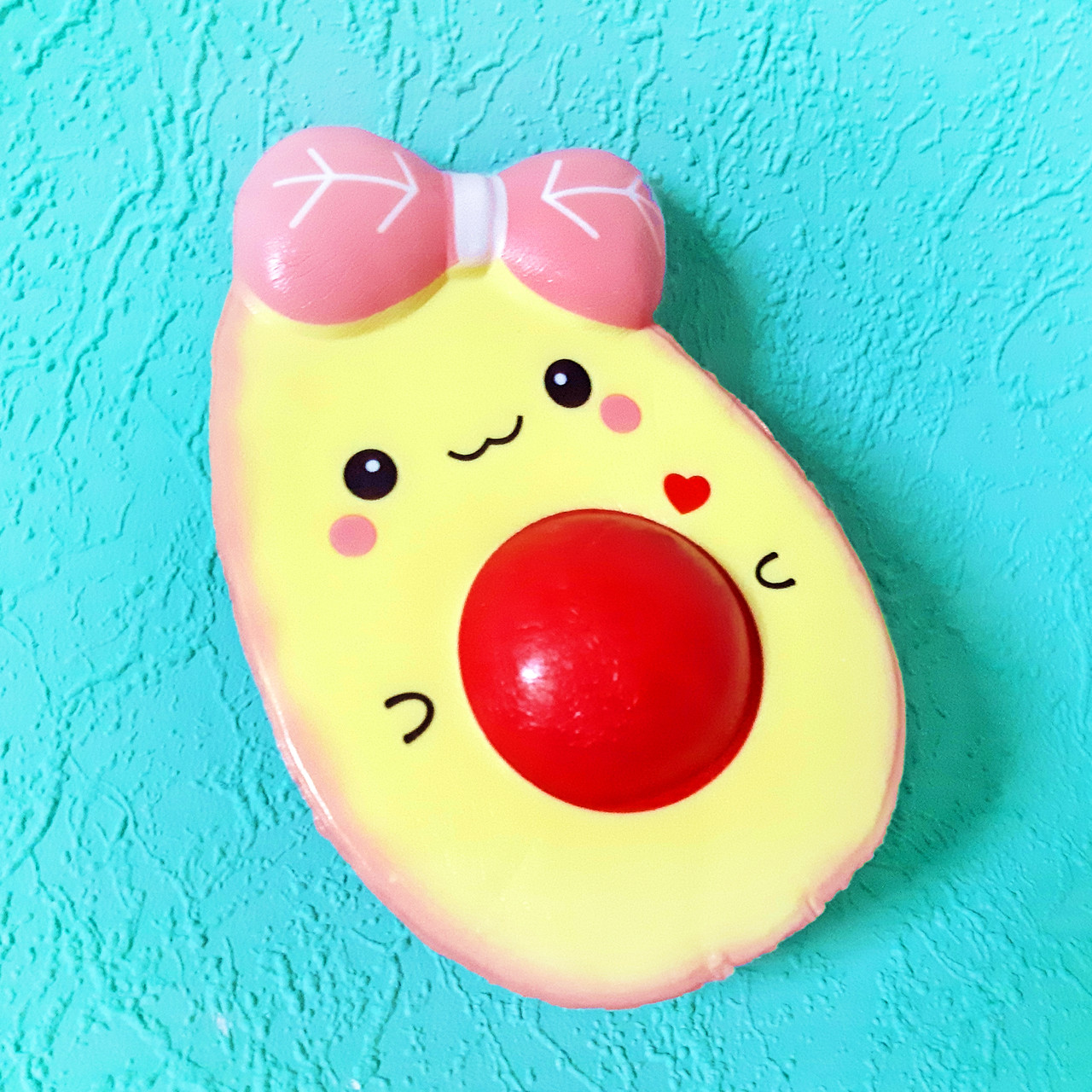 Сквіш-антистрес Авокадо рожевий 14х9см арт.22-22, фото 1