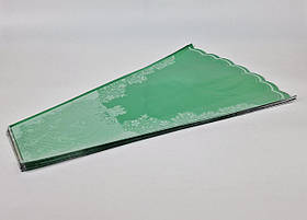 Конусне паковання під квіти h70/15низ/45верх метал зелений (100 шт.) візерунок136 (2) (100 шт.)