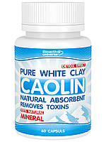 Біла глина (Каолін) у капсулах №60, очищення організму, у разі отруєння, інтоксикації