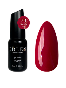 Гель-лак для нігтів Edlen Color №079 вишневий червоний, 9 мл