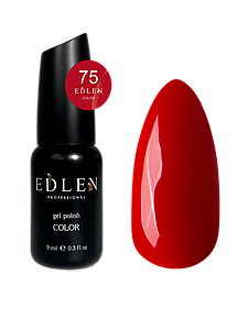 Гель-лак для нігтів Edlen Color №075 червоний, 9 мл