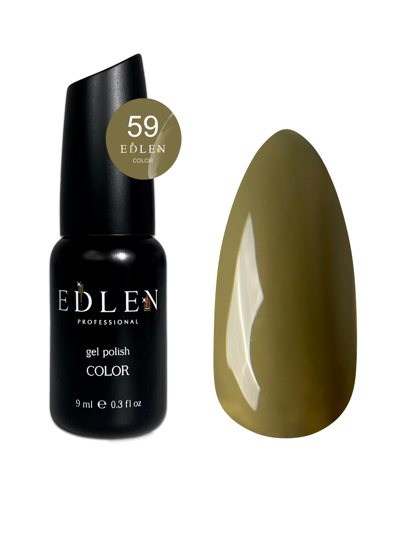 Гель-лак для нігтів Edlen Color №059 оливковий, 9 мл