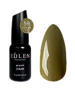 Гель лак для ногтей Edlen Color №059 однослойный горчичный, 9 мл