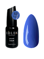 Гель лак для ногтей Edlen Color №053 однослойный синий, 9 мл