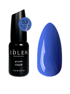 Гель-лак для нігтів Edlen Color №053 світло-синій, 9 мл Пошкоджена упаковка (уцінка)