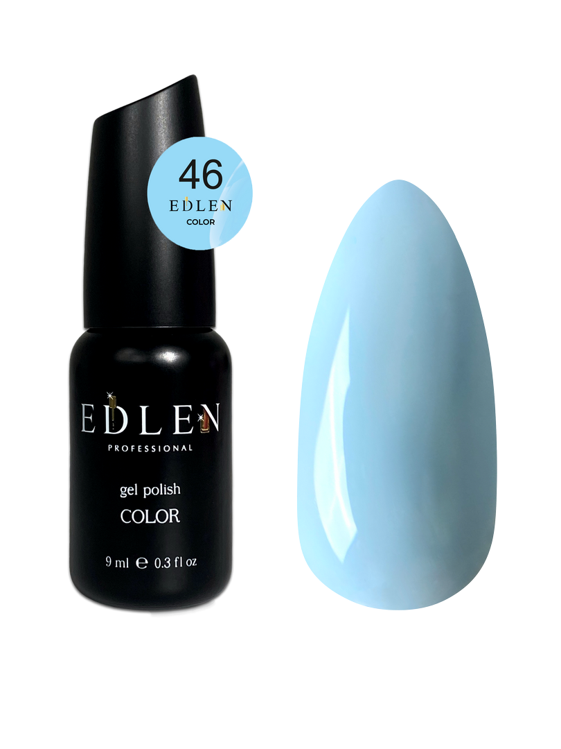 Гель-лак для нігтів Edlen Color №046 небесний, 9 мл