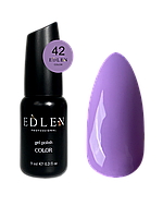 Гель лак для ногтей Edlen Color №042 однослойный сиреневый, 9 мл
