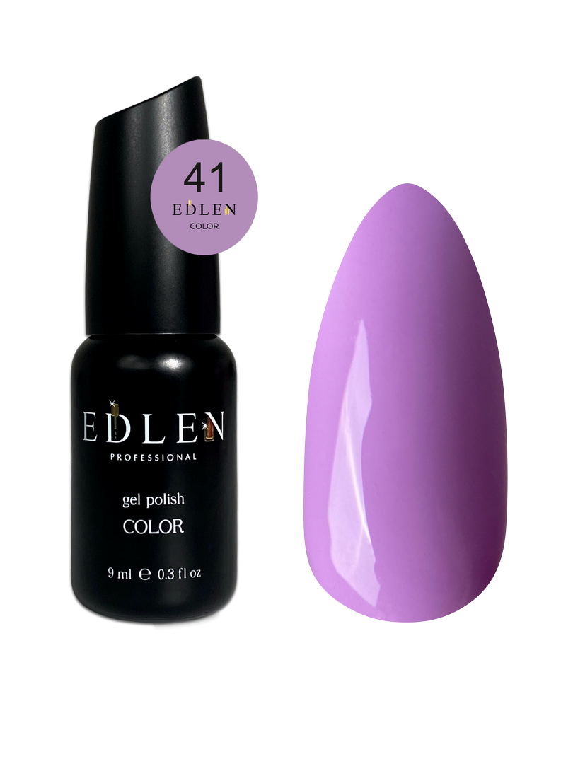 Гель-лак для нігтів Edlen Color №041 яскраво-ліловий, 9 мл