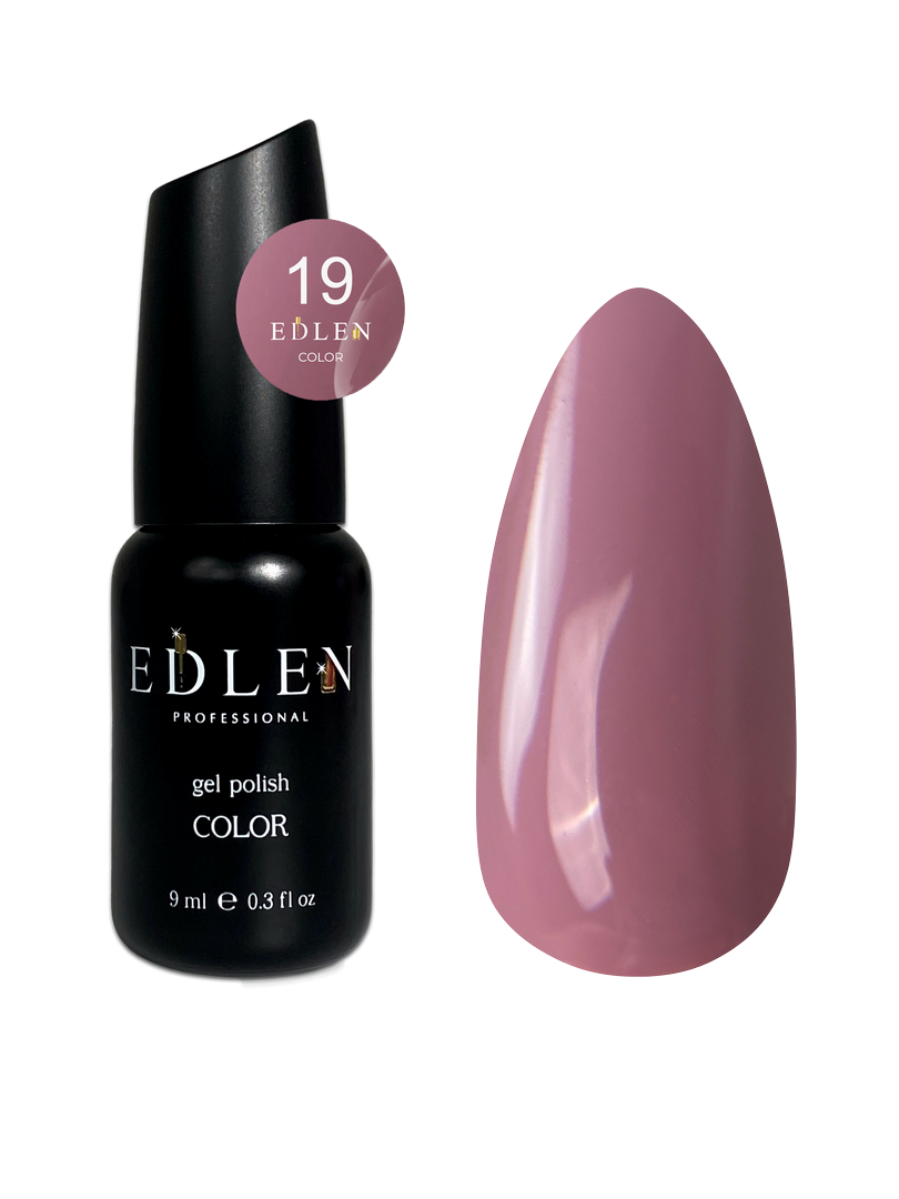 Гель-лак для нігтів Edlen Color №019 бежевий, 9 мл