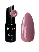 Гель лак для ногтей Edlen Color №019 однослойный, 9 мл