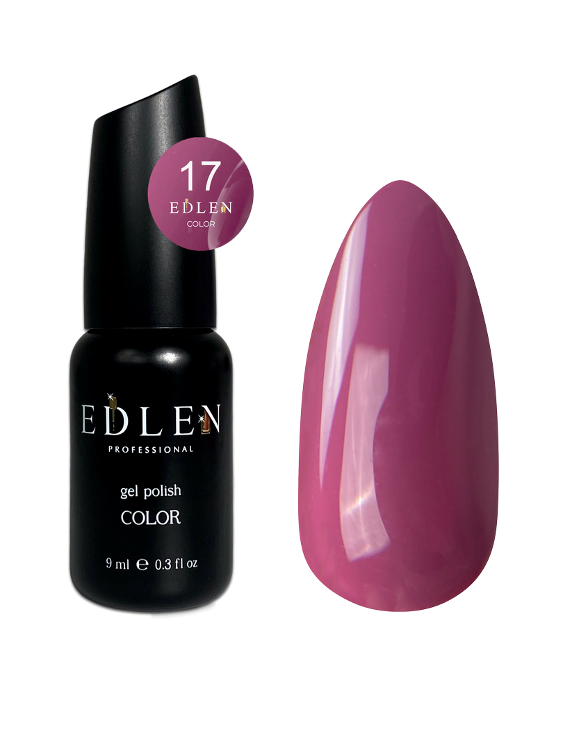Гель-лак для нігтів Edlen Color №017 малиново-рожевий , 9 мл