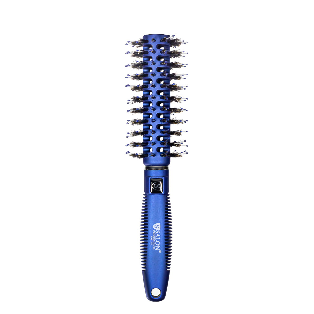Щітка-брашинг для волосся кругла продувная Salon Professional 9512 G, Синя