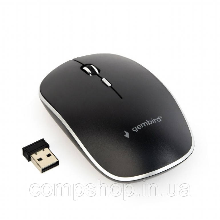 Миша Gembird MUSW-4B-01 Wireless Black, фото 1