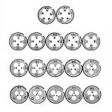 Набір плашок M3-M12 та мітчиків M3-M12, 40 од. INTERTOOL SD-8040, фото 10