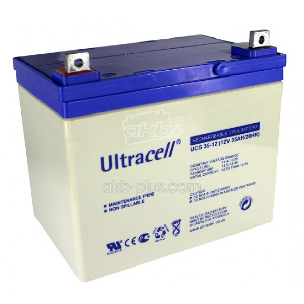 Батарея акумуляторна Ultracell UCG35-12, 12В, 35Ач