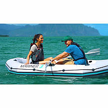 Човен надувний тримісний Mariner 3 Intex 68373 (297х127х46см, весла, насос), фото 4