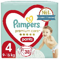 Подгузники - трусики Pampers Premium Care Pants Размер 4 (9-15 кг), 38 шт