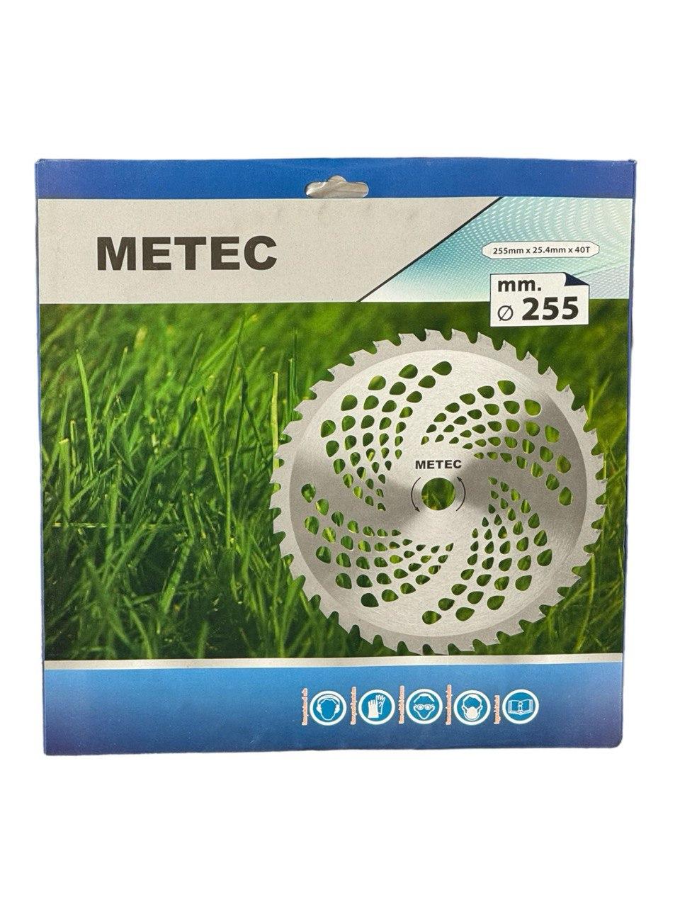 Пила для бензинового тримера METEC 255*25.4 мм 40 зубів