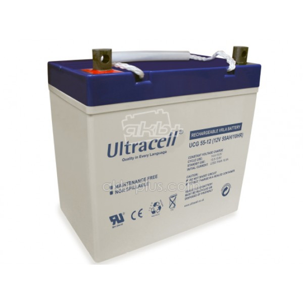Батарея акумуляторна Ultracell UL65-12, 12В, 65Ач, AGM