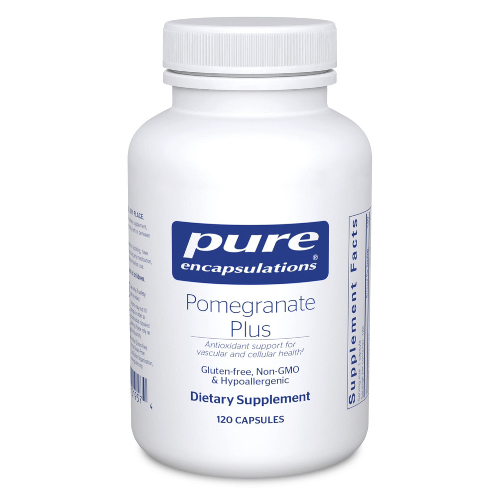 Pure Encapsulations Pomegranate Plus / Екстракт граната антиоксидант для здоров'я судин 120 капсул BX593