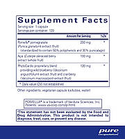 Pure Encapsulations Pomegranate Plus / Екстракт граната антиоксидант для здоров'я судин 120 капсул BX593, фото 3