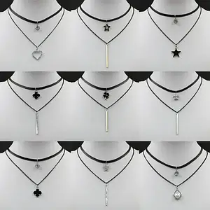 Чокери, камушки на леске, кулони на леске, кулони на цепочках, украшения под шею, короткие оптом