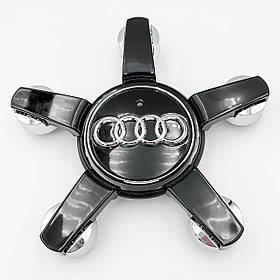 Ковпак зірка на литий диск AUDI (Ауді) 150 мм Чорний Audi Q7 (4L0601165D)