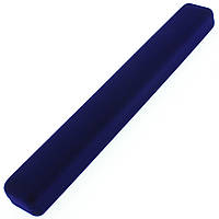 Футляр под браслет для украшений синий бархатный длинна 24 см высота 2,5 см ширина 3 см внутри синяя