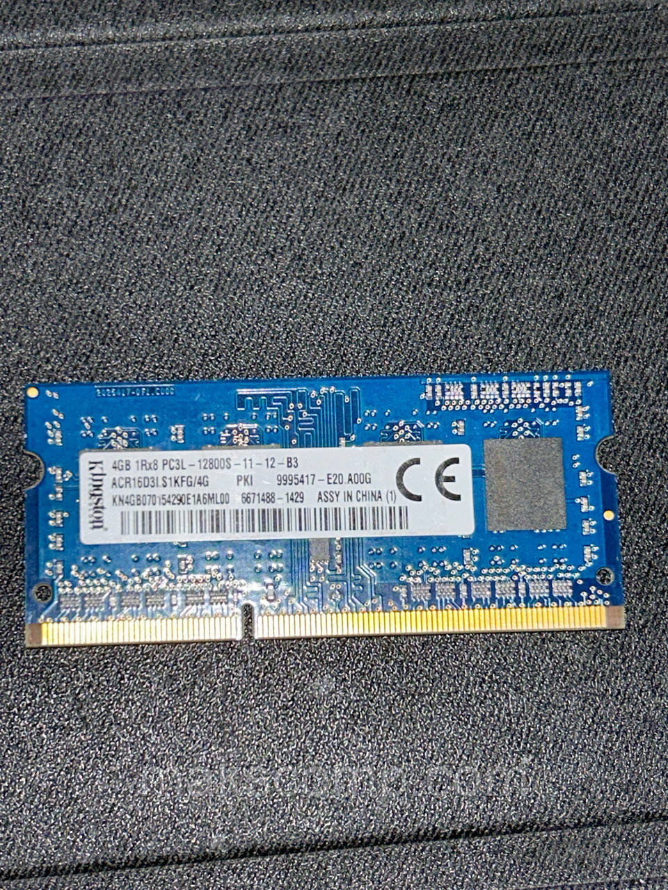 Пам’ять Kingston 4Gb So-DIMM PC3L-12800S DDR3-1600 1.35v (ACR16D3LS1KFG/4G)