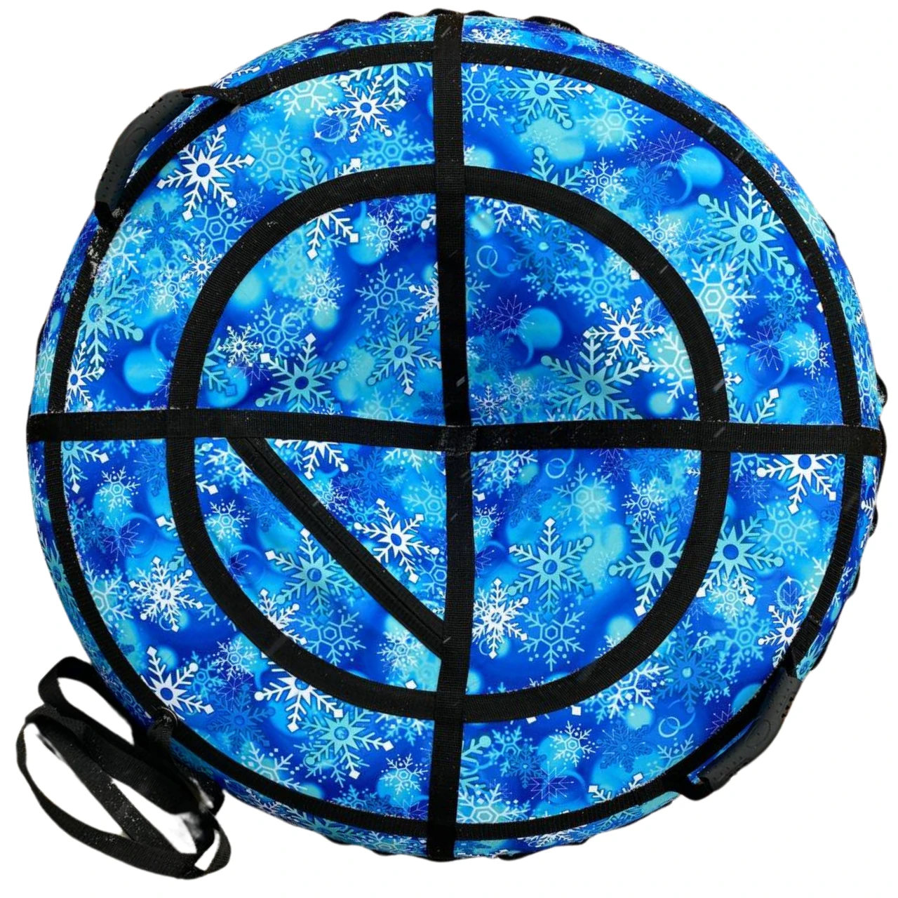 Тюбінг Надувні санки Сніжинка Блакитна, 100 см 13"+Сумка-бананка