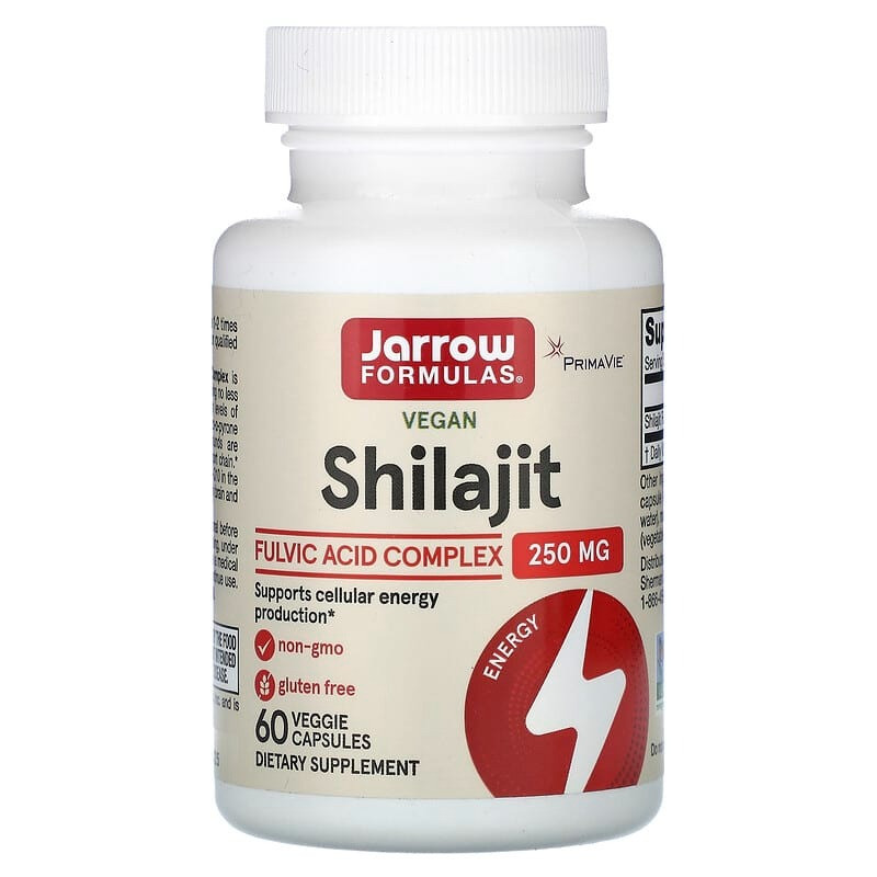 Комплекс з муміє Jarrow Formulas "Shilajit Fulvic Acid Complex" філавітовою кислотою, 250 мг (60 капсул)