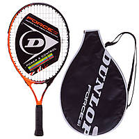 Ракетка для большого тенниса DUNLOP DL676933Z FORCE COMP 21 TENNIS RACKET черный-оранжевый