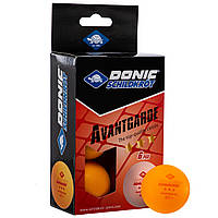 Набор мячей для настольного тенниса 6 штук DONIC MT-658038 AVANTGARDE 3star (пластик, d-40мм, оранжевый)