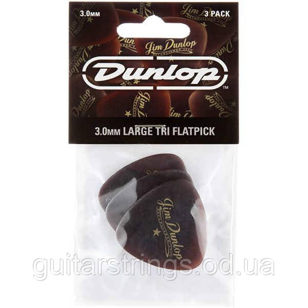 Медиаторы Dunlop 494P102 Americana Large Triangle Flatpick 3.00 mm 3 Pack