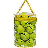 Мяч для большого тенниса Werkon (24шт) 9573-24 (PVC сумка, салатовый)