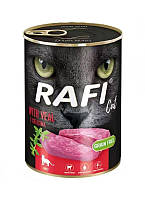 Консервированный корм для кошек Dolina Noteci Rafi Cat с телятиной 400 г