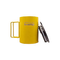 Термокружка со складными ручками и поилкой 400мл. Tramp, UTRC-137-mustard