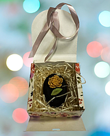 Мило ручної роботи Троянда + скраб (мелена кава) в подарунковій упаковці, 115 г