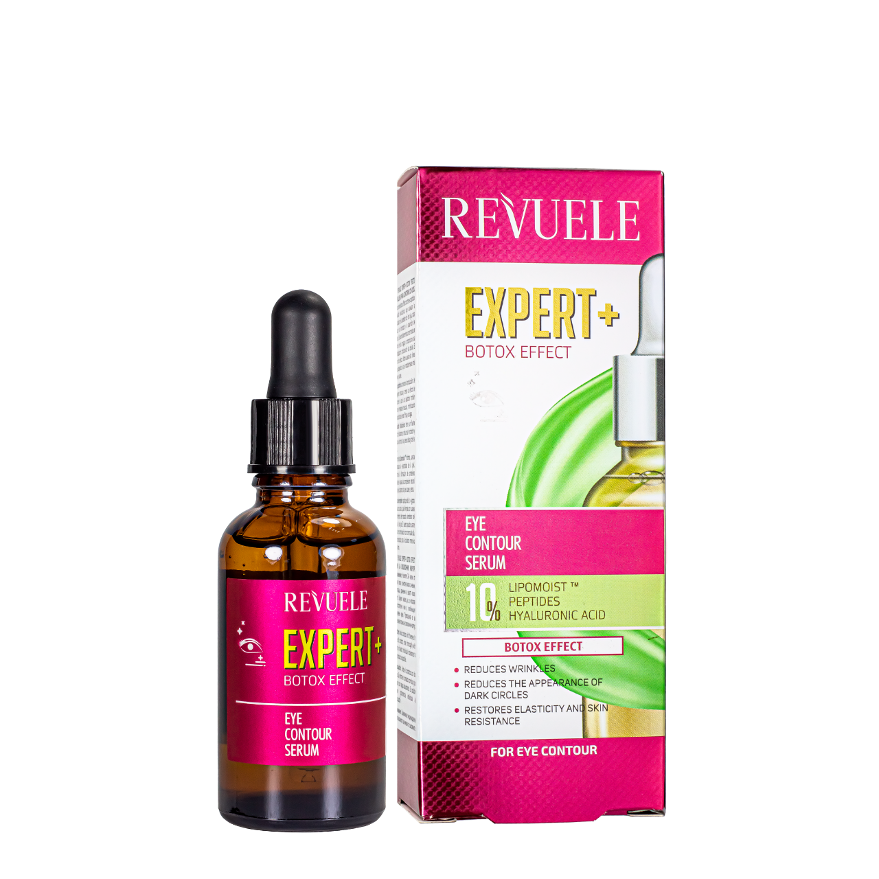 Сироватка для шкіри навколо очей Revuele Expert+ Botox Effect Eye Contour Serum 30 мл