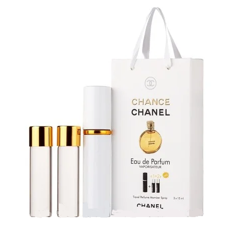 Мініпарфуми жіночі з феромонами Chanel Chance 3х15 мл