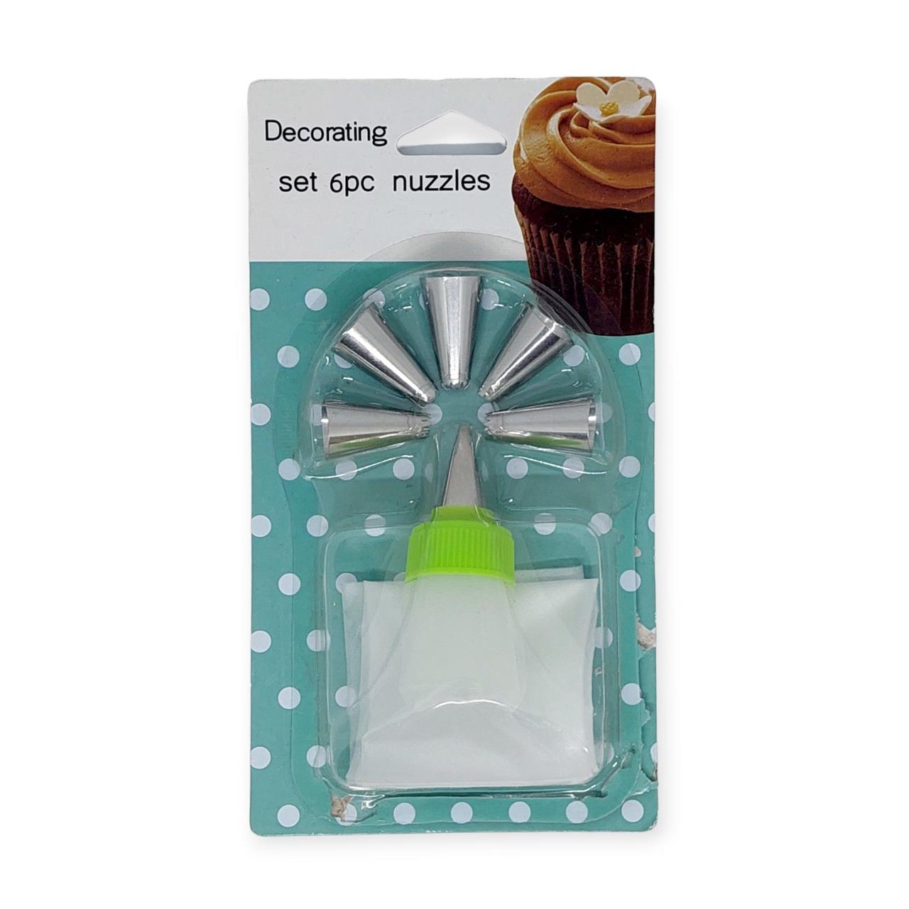 Кондитерський мішок №18763 з перехідником та насадками 6 шт