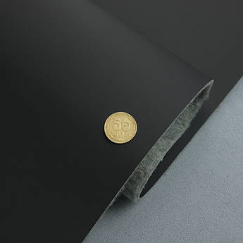 Автомобільний шкірозамінник чорний 2004-МТ, на повсті 5 мм, ширина 160 см