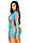 Leg Avenue Long sleeve cut out mini dress Turquoise O/S, фото 3