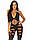 Leg Avenue Illusion halter bodystocking Black O/S, фото 4