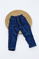 Дитячі теплі, зимові джинси синього кольору 3, 4, 5, 6, 7 років 104