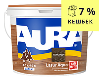 Лазурь-лак для древесины AURA LASUR AQUA акриловый цвета полисандр 9л