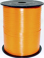 Стрічка фольгована для повітряних кульок та декору помаранчева 225м